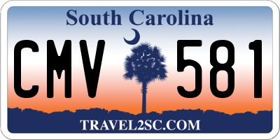 SC license plate CMV581