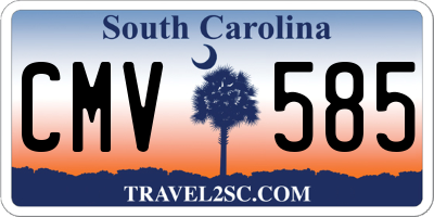 SC license plate CMV585