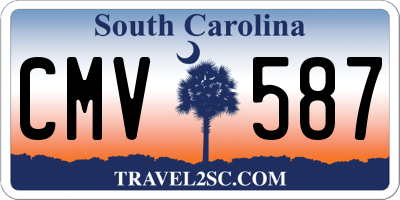 SC license plate CMV587
