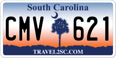 SC license plate CMV621
