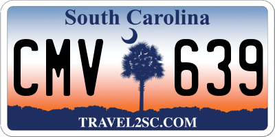 SC license plate CMV639