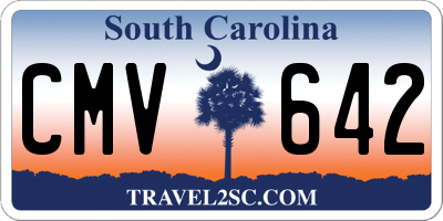 SC license plate CMV642