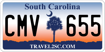 SC license plate CMV655