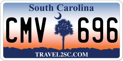SC license plate CMV696