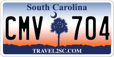 SC license plate CMV704