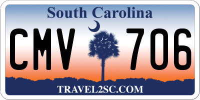 SC license plate CMV706