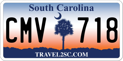 SC license plate CMV718