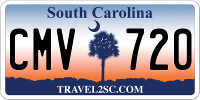 SC license plate CMV720