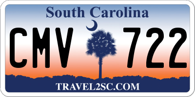 SC license plate CMV722