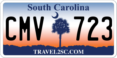 SC license plate CMV723