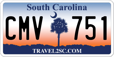 SC license plate CMV751