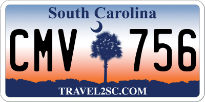 SC license plate CMV756