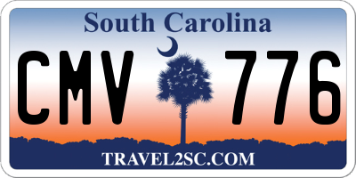 SC license plate CMV776