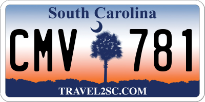 SC license plate CMV781