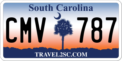 SC license plate CMV787