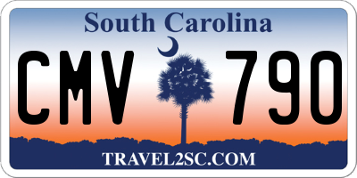 SC license plate CMV790