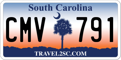 SC license plate CMV791