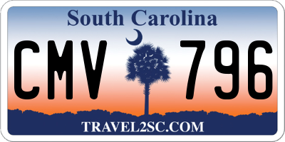 SC license plate CMV796