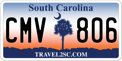 SC license plate CMV806