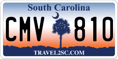 SC license plate CMV810