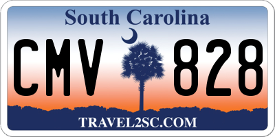 SC license plate CMV828