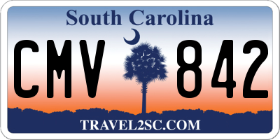 SC license plate CMV842