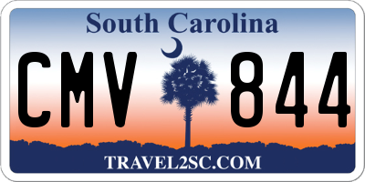 SC license plate CMV844