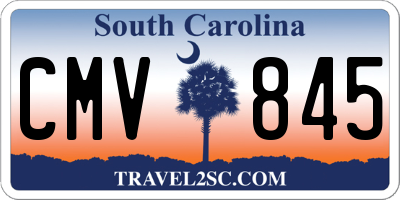 SC license plate CMV845
