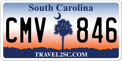 SC license plate CMV846