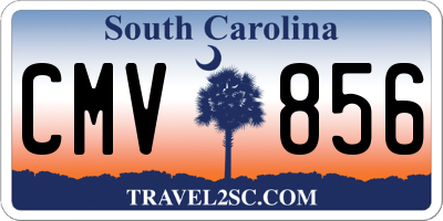 SC license plate CMV856