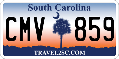 SC license plate CMV859