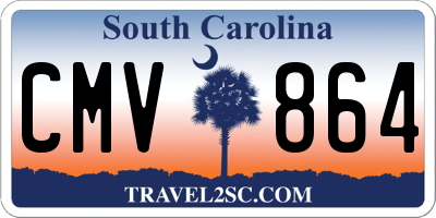 SC license plate CMV864