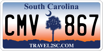 SC license plate CMV867