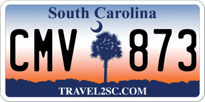 SC license plate CMV873