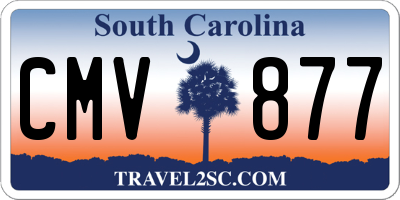 SC license plate CMV877