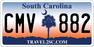 SC license plate CMV882