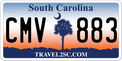 SC license plate CMV883