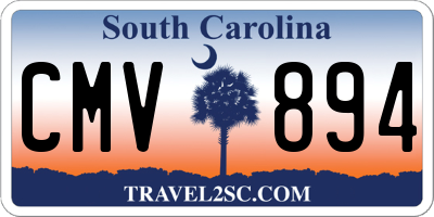 SC license plate CMV894