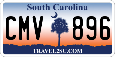 SC license plate CMV896