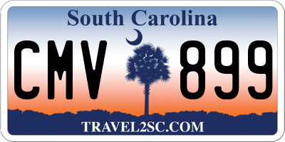 SC license plate CMV899