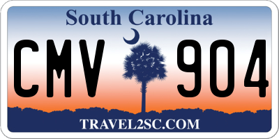 SC license plate CMV904