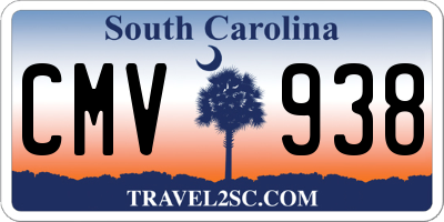 SC license plate CMV938