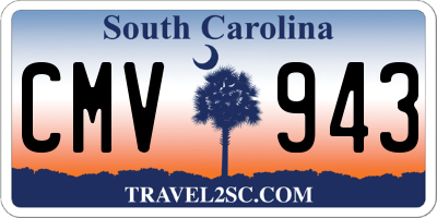 SC license plate CMV943