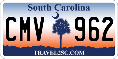 SC license plate CMV962