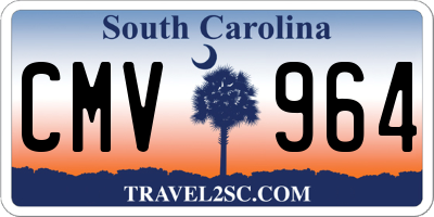 SC license plate CMV964