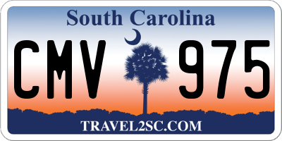 SC license plate CMV975