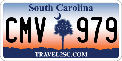 SC license plate CMV979