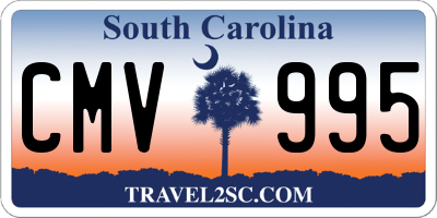 SC license plate CMV995