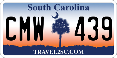 SC license plate CMW439