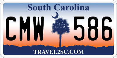 SC license plate CMW586